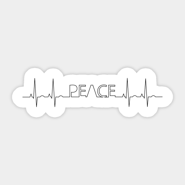 Peace Sticker by JWTimney